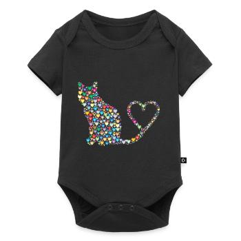 coeurs herzchen I coeur vous aime Je te aime U23 - Body à manches courtes Premium Bébé - noir - Devant