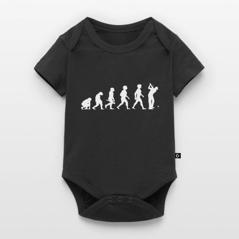 Evolution Golf Golfer Golfer Terrain de golf Body à manches courtes Premium Bébé