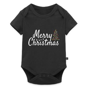 Merry Christmas Merry Christmas - Baby Premium short-sleeve bodysuit - black - Front