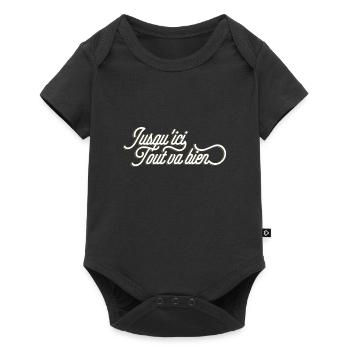 Tout va bien cadeau cool - Body à manches courtes Premium Bébé - noir - Devant