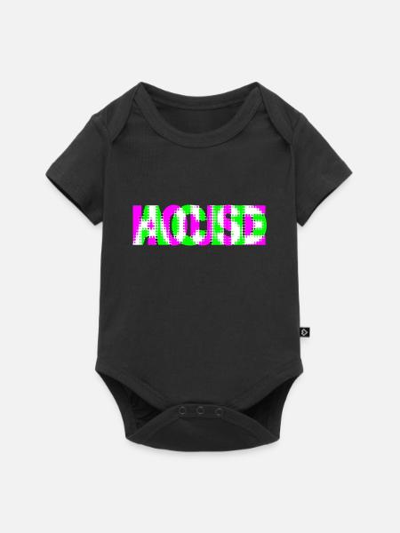 maison acide - Body à manches courtes Premium Bébé - noir