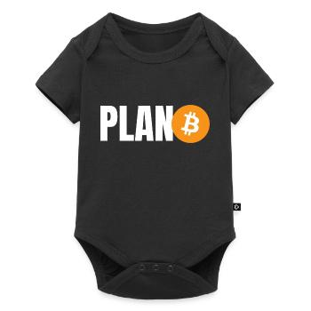 Plan B Bitcoin BTC - Baby Premium short-sleeve bodysuit - black - Front