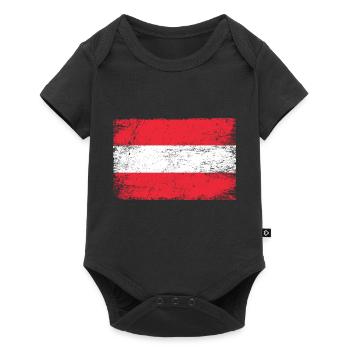 Drapeau autrichien drapeau patriotes - Body à manches courtes Premium Bébé - noir - Devant