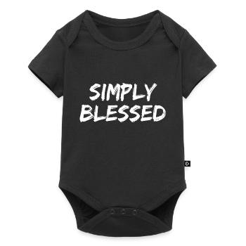 Simply Blessed - Christian Quotes - Baby Premium short-sleeve bodysuit - black - Front