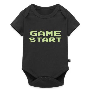 Game Start - Baby Premium short-sleeve bodysuit - black - Front