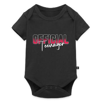 Official Teenager - Baby Premium short-sleeve bodysuit - black - Front