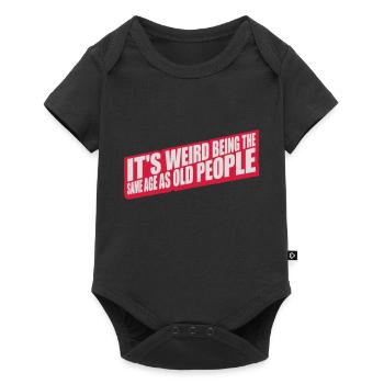 being old people age - Baby Premium Kurzarmbody - Schwarz - Vorne
