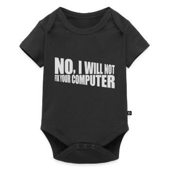 Ne pas réparer votre ordinateur - Body à manches courtes Premium Bébé - noir - Devant