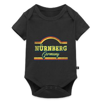 Nuremberg Allemagne City Font Vintage Retro - Body à manches courtes Premium Bébé - noir - Devant