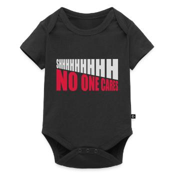 chut personne ne s’en soucie - Body à manches courtes Premium Bébé - noir - Devant