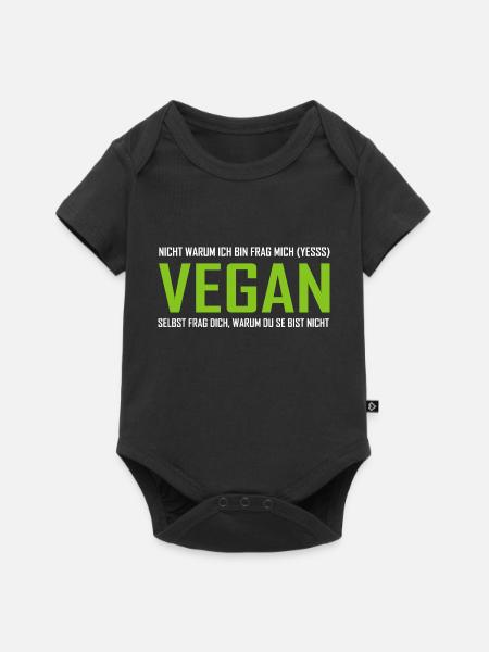 Vegan Veggie - Baby Premium Kurzarmbody - Schwarz