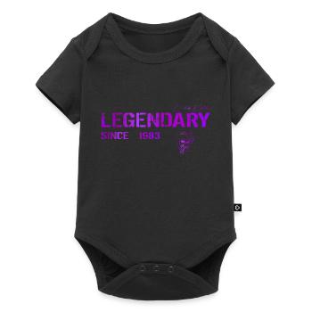 Legendary since 1983 Geschenk - Baby Premium Kurzarmbody - Schwarz - Vorne
