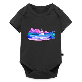 Sailing Sailing Sailing Sailing Sailboat - Baby Premium short-sleeve bodysuit - black - Front
