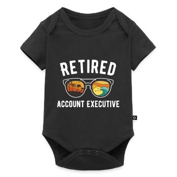 Beach holiday lifestyle of a retired - Baby Premium short-sleeve bodysuit - black - Front