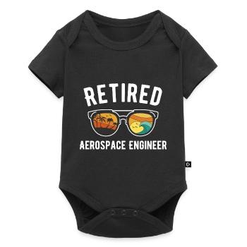 Beach Stay of a Retired Engineer - Baby Premium short-sleeve bodysuit - black - Front