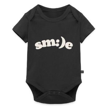 Sourire - Body à manches courtes Premium Bébé - noir - Devant