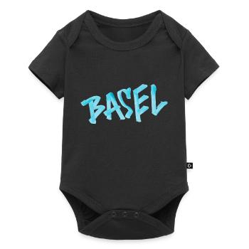 Basel lettering - Baby Premium short-sleeve bodysuit - black - Front