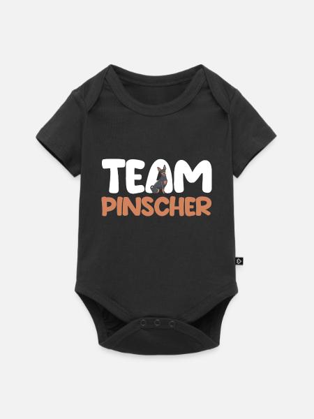 Hund Pinscher - Baby Premium Kurzarmbody - Schwarz
