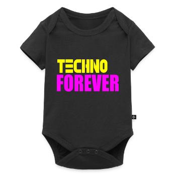 Techno pour toujours - Body à manches courtes Premium Bébé - noir - Devant