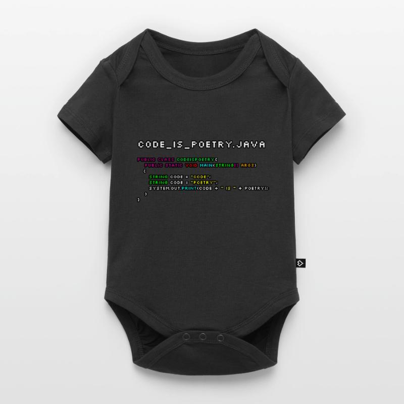Le code est poetry.java Body à manches courtes Premium Bébé