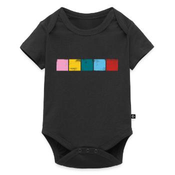 "Stabil" Farben ohne Logo - Baby Premium Kurzarmbody - Schwarz - Vorne