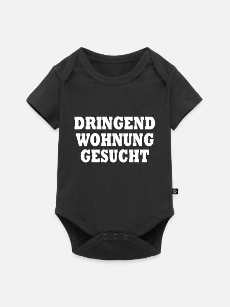 Dringend wohnung gesucht - Baby Premium Kurzarmbody - Schwarz