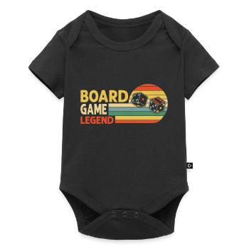 Board Game Legend Nerd Gamer Tabletop Player - Baby Premium Kurzarmbody - Schwarz - Vorne