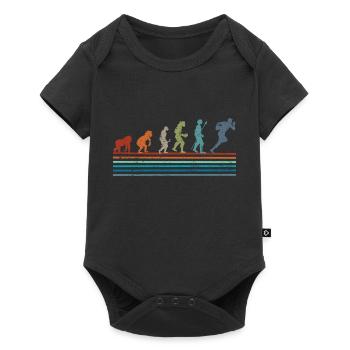 Vintage Rugby Retro Evolution - Baby Premium short-sleeve bodysuit - black - Front