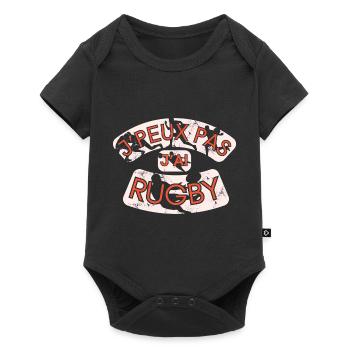 J'Peux Pas J'Ai Rugby - Body à manches courtes Premium Bébé - noir - Devant