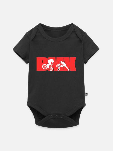 BMX - Baby Premium Kurzarmbody - Schwarz