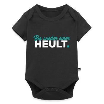 Bis wieder einer heult - Baby Premium Kurzarmbody - Schwarz - Vorne