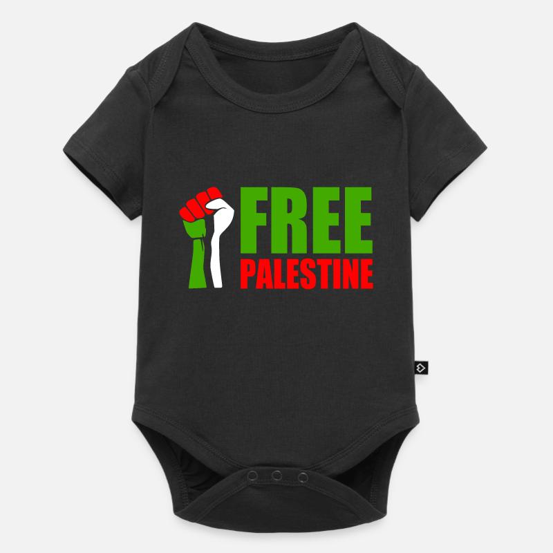 Free palestine - Body à manches courtes Premium Bébé - noir