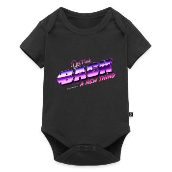Années 1980 - Ne regardez pas en arrière - Body à manches courtes Premium Bébé - noir - Devant
