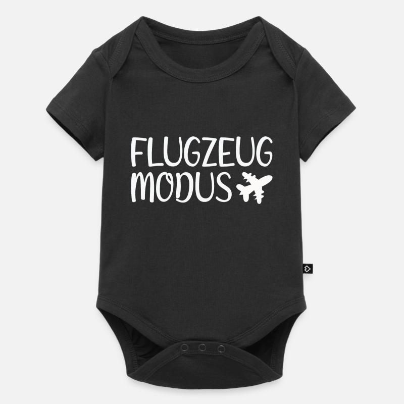Flight mode - Baby Premium short-sleeve bodysuit - black