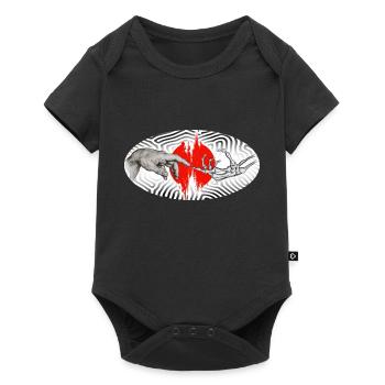 Life and death - Baby Premium Kurzarmbody - Schwarz - Vorne