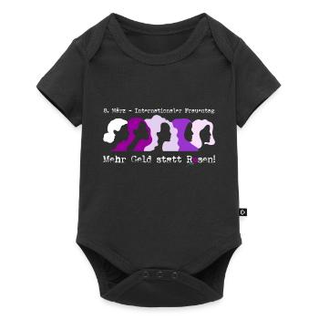Women's Day (More Money Instead of Roses Edition) - Baby Premium short-sleeve bodysuit - black - Front