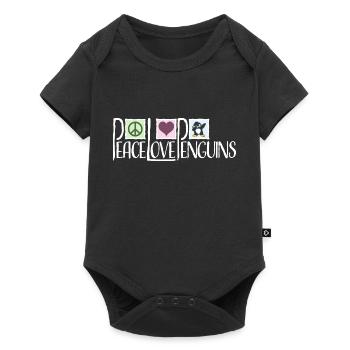 Amour Paix Pingouins Drôle Dab Cool Pingouin Dabbing - Body à manches courtes Premium Bébé - noir - Devant