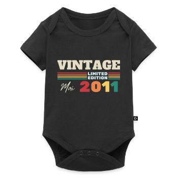 Vintage May 2011 Birthday Gift - Baby Premium short-sleeve bodysuit - black - Front