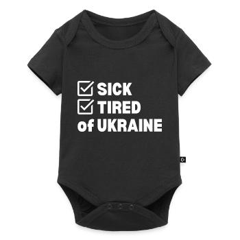 Sick and Tired - Baby Premium short-sleeve bodysuit - black - Front