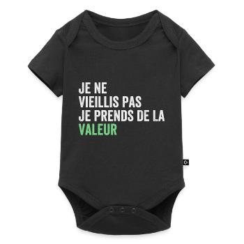 I'm not getting old, I'm increasing in value - Baby Premium short-sleeve bodysuit - black - Front