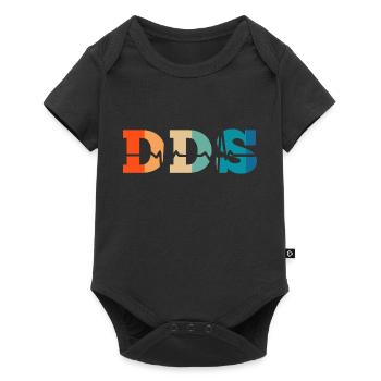 Retro Heartbeat Doctor of Dental Surgery - Baby Premium short-sleeve bodysuit - black - Front