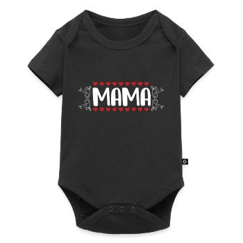 MAMA - Body à manches courtes Premium Bébé - noir - Devant