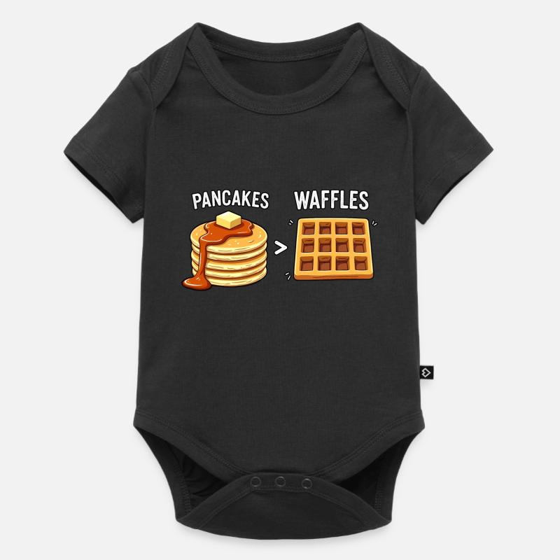 Crêpes sur gaufres - Body à manches courtes Premium Bébé - noir