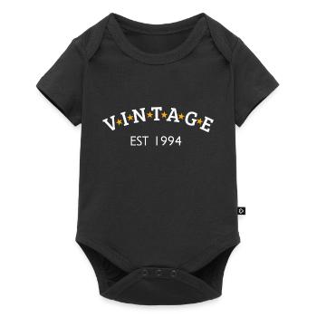 Vintage is 1994 - Baby Premium short-sleeve bodysuit - black - Front