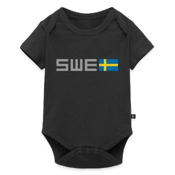 Schweden - Baby Premium Kurzarmbody - Schwarz - Vorne