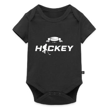 hockey - Baby Premium short-sleeve bodysuit - black - Front