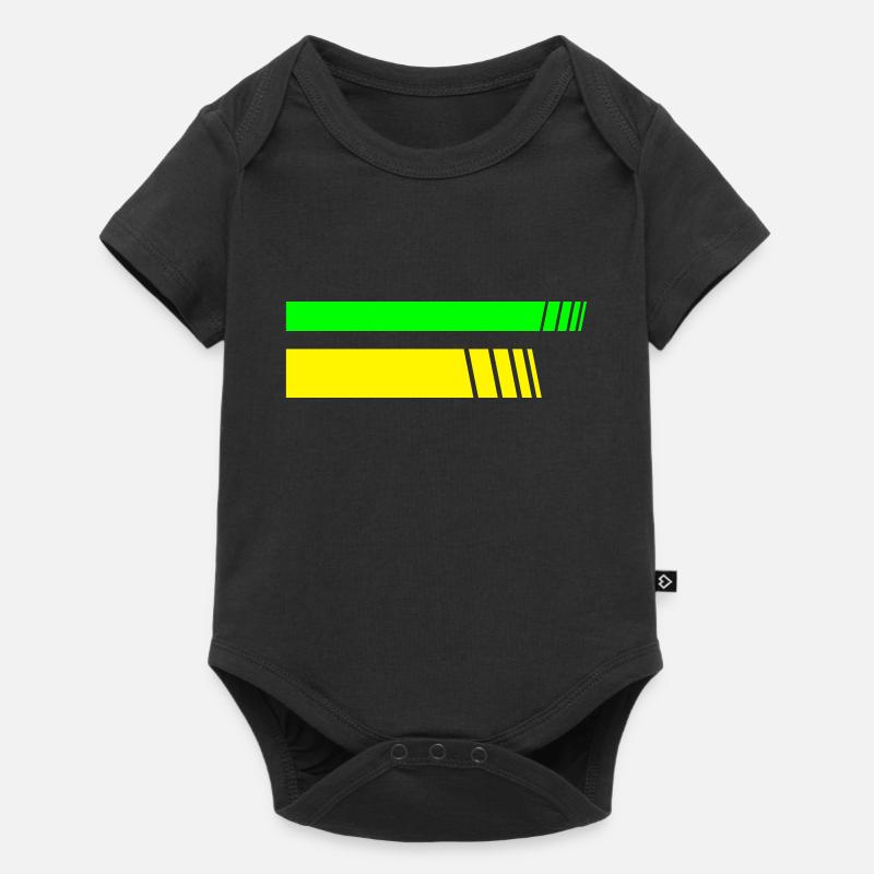 Rayures - Body à manches courtes Premium Bébé - noir