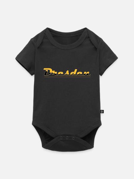 Schriftzug Dresden - Baby Premium Kurzarmbody - Schwarz