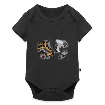 Automatic movement - Baby Premium short-sleeve bodysuit - black - Front