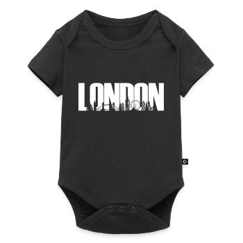 London, England, United Kingdom, Skyline - Baby Premium short-sleeve bodysuit - black - Front